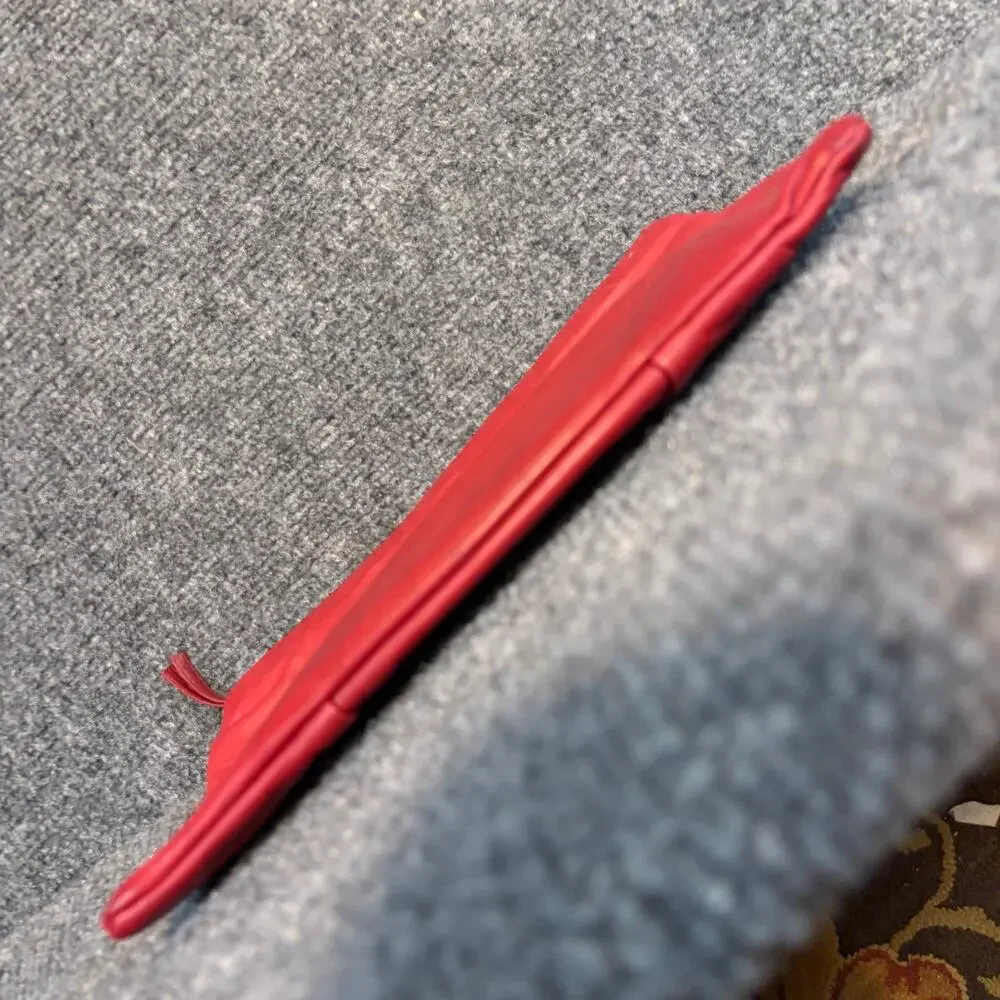 Vintage red leather